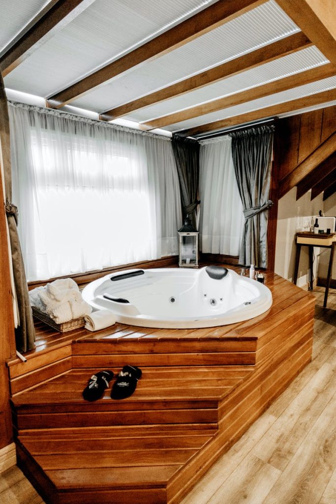 A beautiful room with an inbuilt swim spa Pros and Cons of Swim Spas