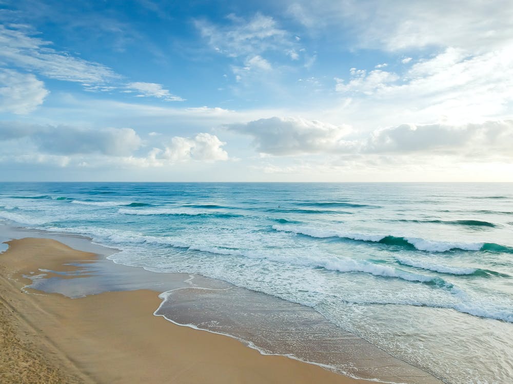 a beautiful blue beach