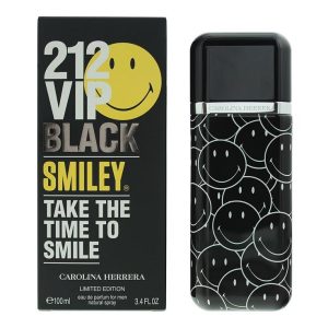 Carolina Herrera 212 VIP Black Smiley Take The Time To Smile EDP 100ml For Men