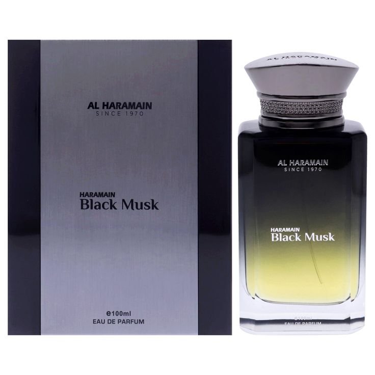 518f9b212b3310a81536e44b34a36a50.jpg Al Haramain Black Musk EDP 100ml For Men - Image 1