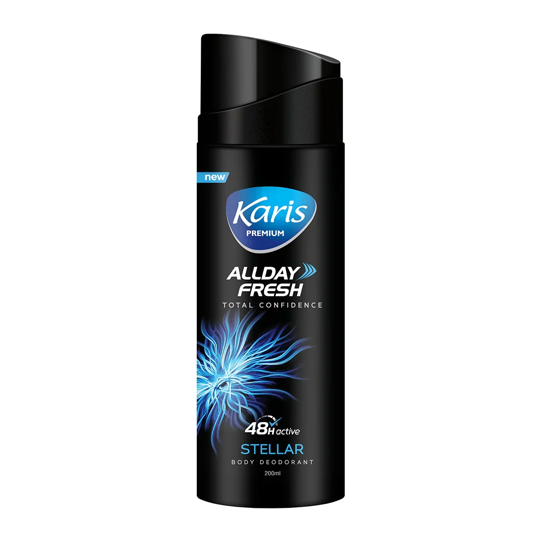 Stellar_Front.webp Karis Premium Allday Fresh Total Confidence Stellar 48 Hours Active 200ml Body Deodorant - Image 1